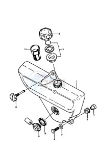 A100 (K-L-M-N-4) drawing OIL TANK (A100N)