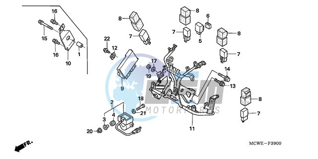 COWL STAY (VFR800)