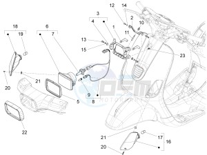 S 125 4T 3V ie drawing Head lights - Turn signal lamps