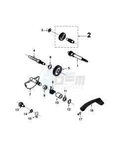 KISBEE 4T OY drawing GEARBOX AND KICKSTART