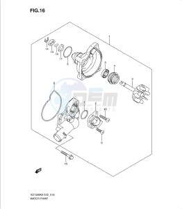 VZ1500L0 drawing WATER PUMP