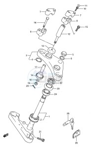 LS650 (E28) SAVAGE drawing STEERING STEM