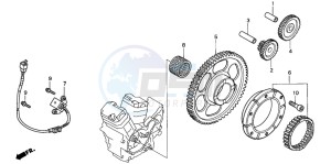 VT750C2 drawing PULSE GENERATOR/ STARTING CLUTCH