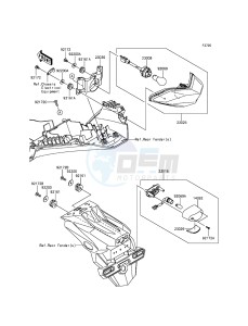 Z300 ER300AFF XX (EU ME A(FRICA) drawing Taillight(s)