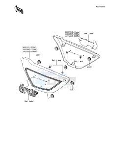 KZ 1100 D [SPECTRE] (D1-D2) [SPECTRE] drawing SIDE COVERS