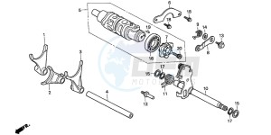 VFR800A drawing GEARSHIFT DRUM