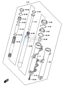 GSX-S125 drawing FRONT FORK DAMPER