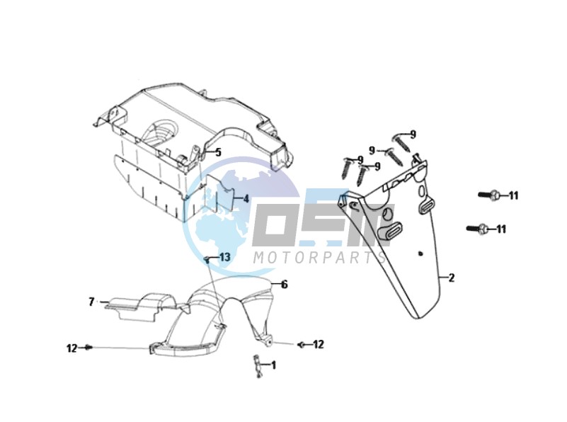 REAR FENDER - MUDGUARD