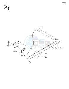 MULE SX KAF400JJF EU drawing Reflectors