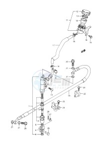 DR350 (E28) drawing REAR MASTER CYLINDER