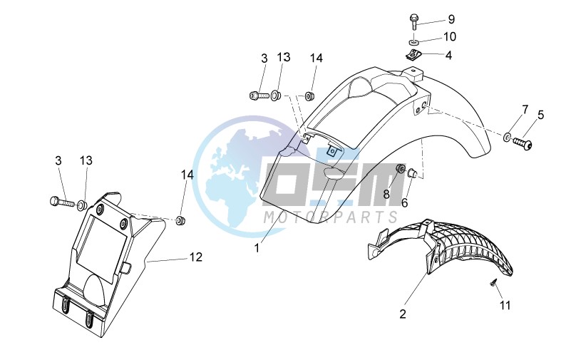 Rear body I- Mudguard