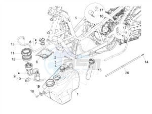 MP3 300 HPE (EMEA, APAC) drawing Fuel tank