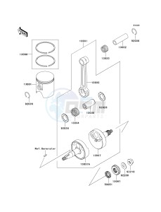 KX 65 A [KX65 MONSTER ENERGY] (A6F - A9FA) A7F drawing CRANKSHAFT_PISTON-- S- -