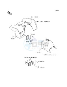 KVF360 4x4 KVF360ADF EU GB drawing Labels(EU)