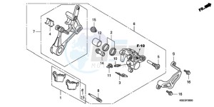 CRF150R9 Australia - (U) drawing REAR BRAKE CALIPER