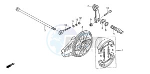 XR80R drawing REAR BRAKE PANEL