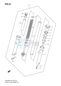 GZ250 (P3) drawing FRONT FORK DAMPER