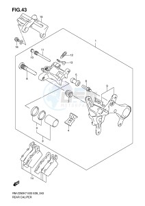 RM-Z250 (E3-E28) drawing REAR CALIPER (MODEL K7)