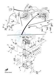 XJ6SA 600 DIVERSION (S-TYPE, ABS) (36DC) drawing ELECTRICAL 3