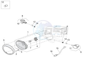 Scarabeo 100 4T e3 net drawing Head lamp