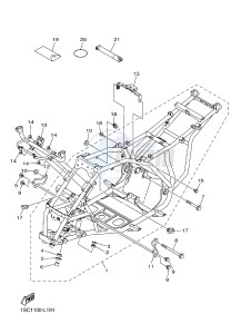 YFM300 RAPTOR 300 (1SC6 1SC7 1SC5) drawing FRAME