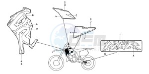 CR125R drawing MARK (CR125RS)