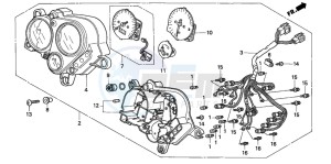 CB600F2 HORNET S drawing METER (2)