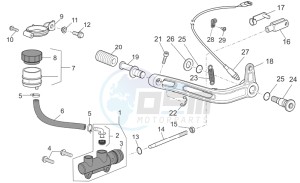 Griso V IE 1100 drawing Rear master cylinder