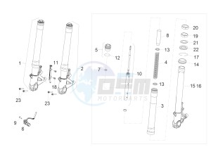 RSV4 1000 RR E4 ABS (EMEA) drawing Front fork Sachs