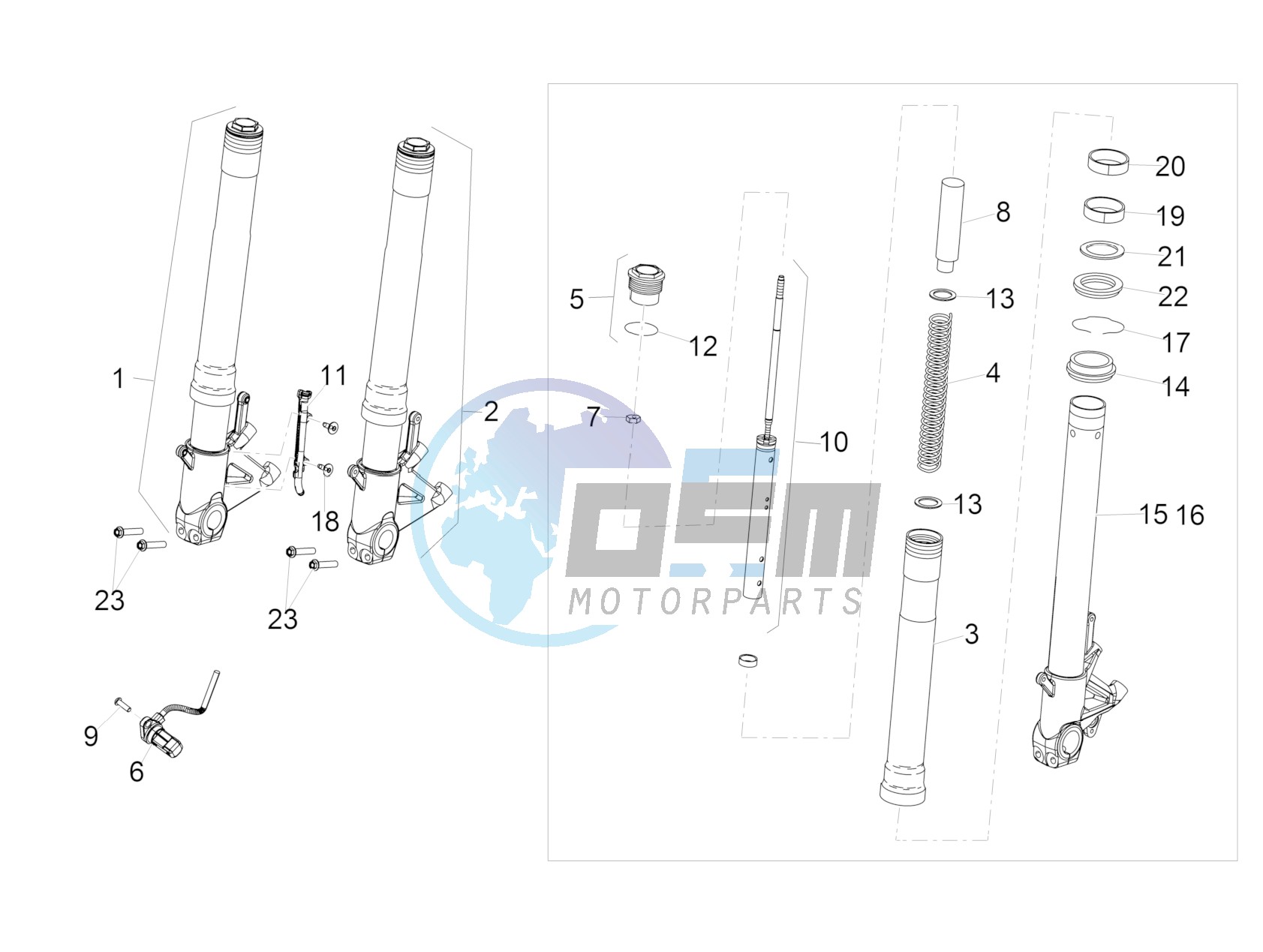 Front fork Sachs