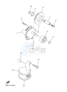 YZ450F (33DD 33DE 33DF 33DG) drawing OIL PUMP