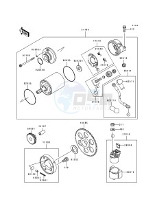 ZX 600 D [NINJA ZX-6] (D1) [NINJA ZX-6] drawing STARTER MOTOR