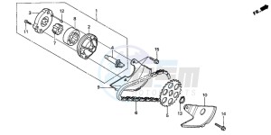 CH125 SPACY 125 drawing OIL PUMP