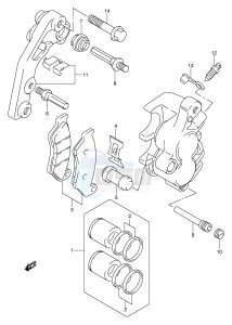 DR-Z400 (E3-E28) drawing FRONT CALIPER