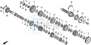 CBR600SE drawing TRANSMISSION