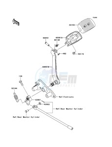 VN2000 CLASSIC VN2000H9F GB XX (EU ME A(FRICA) drawing Brake Pedal