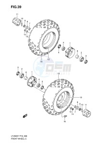 LT-Z90 (P19) drawing FRONT WHEEL