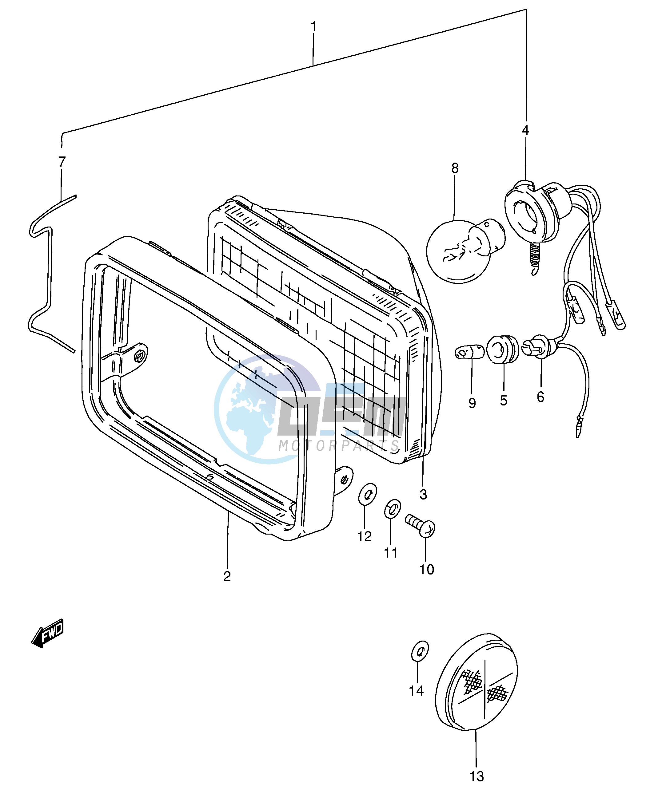 HEADLAMP (E4,E15,E17,E18,E39)