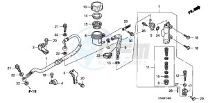 TRX400XD TRX400XD Australia - (U) drawing RR. BRAKE MASTER CYLINDER