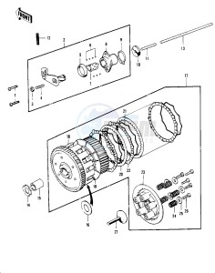 KH 400 A (A3-A5) drawing CLUTCH -- 76-78 A3_A4_A5- -