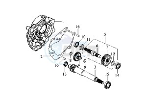 DD EU2 - 50 cc drawing GEAR GROUP