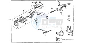 TRX300FW FOURTRAX 300 4X4 drawing STOP LIGHT