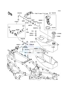 KFX700 KSV700A9F EU drawing Fuel Tank