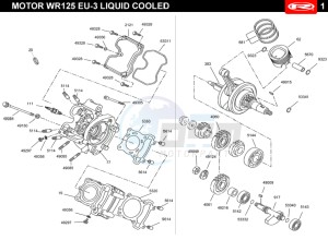 MARATHON-125-PRO-COMPETIZIONE drawing CYLINDER HEAD - CRANKSHAFT - CYLINDER