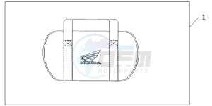 GL1800A drawing SADDLEBAG COOLER