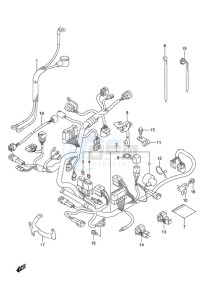 DF 20A drawing Harness Remote Control w/Power Tilt