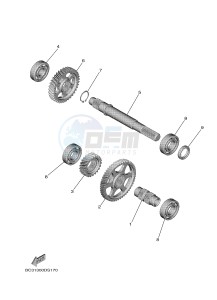 XP530 XP530D-A TMAX DX ABS (BC38) drawing TRANSMISSION