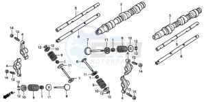 GL1500CD drawing CAMSHAFT/VALVE