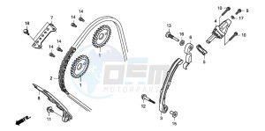 CBF600SA drawing CAM CHAIN/TENSIONER (CBF600S8/SA8/N8/NA8)