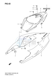 GSX-R1000 (E3-E28) drawing FRAME COVER (MODEL K7)